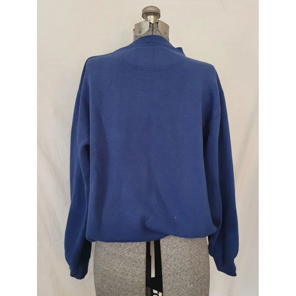 Vintage Penn State Navy Blue Crew Neck PSU Size Large‎ Embroidered 70s 80s 90s